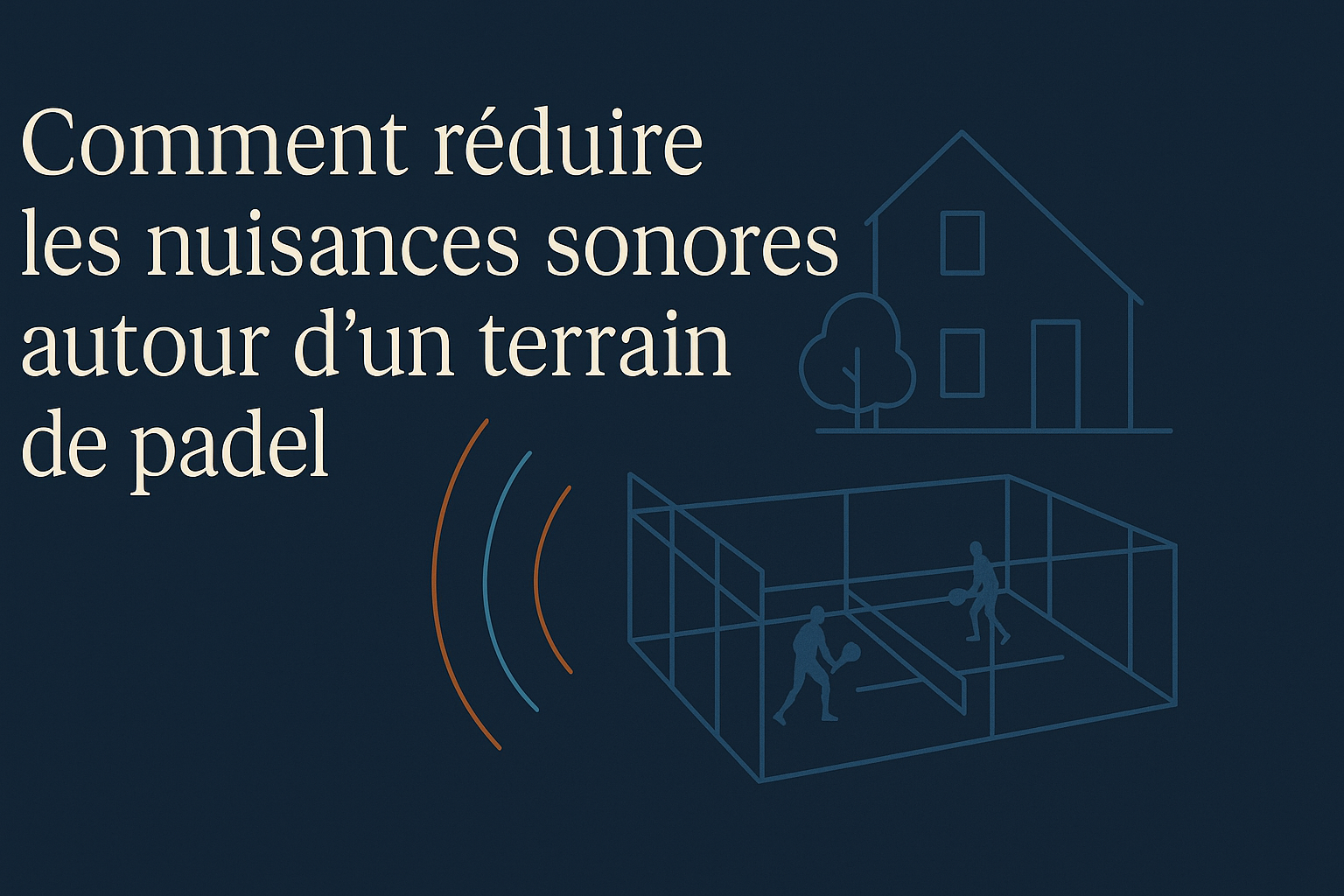 Solutions pour réduire le bruit et maîtriser l’acoustique autour d’un terrain de padel proche d’habitations