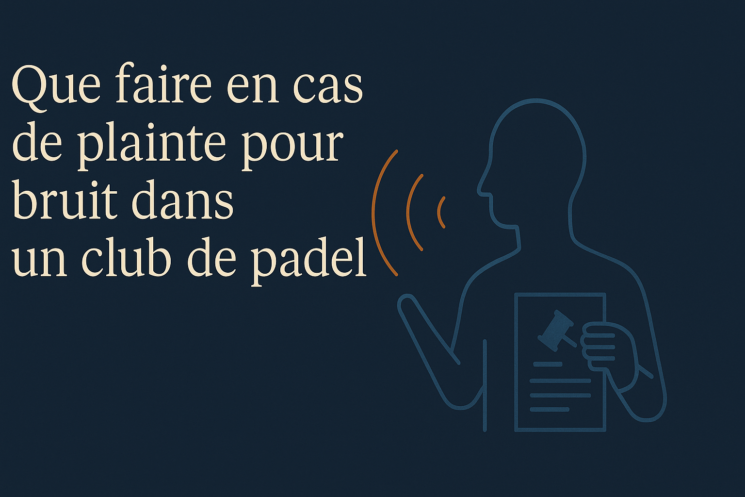 Illustration d’une plainte pour nuisance sonore dans un club de padel pour réduire le bruit et maîtriser l’acoustique